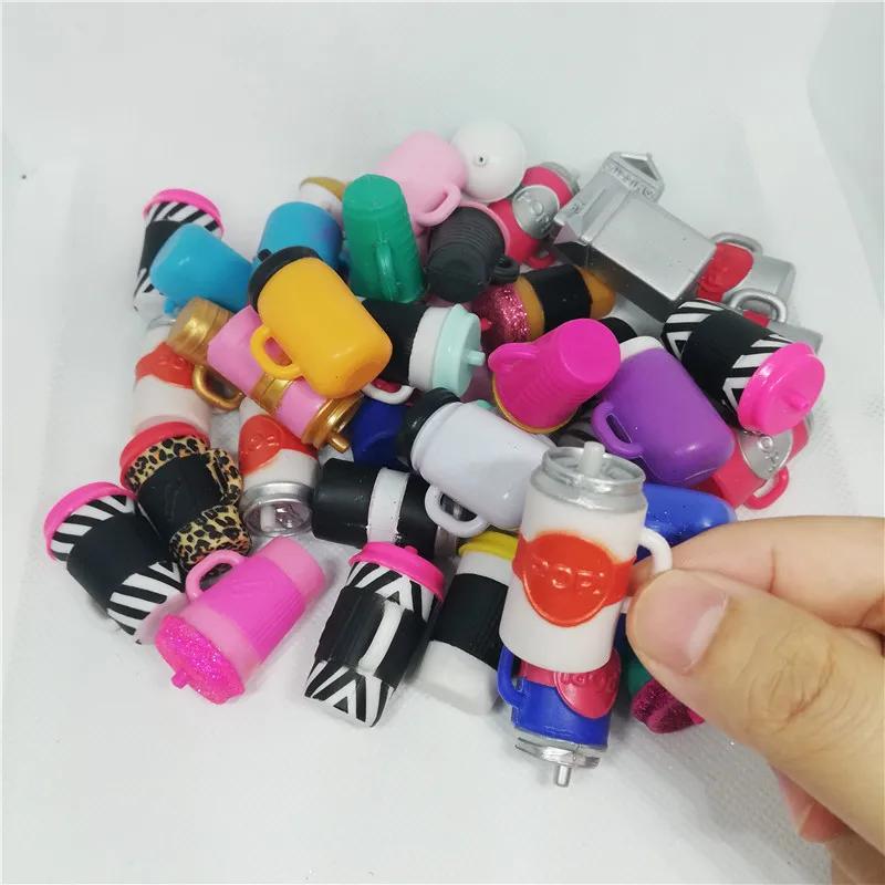 1 Set Puppenzubehör für LOL 8cm Puppenkleidung Flaschen Schuhe Brillen DIY Spielzeug Mädchen Kinder Geschenke Zufällig