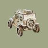 3D Puzzle Diy Wooden Toy Off-road Vehicle Car Assembly Model Adult Birthday Halloween Christmas Gift