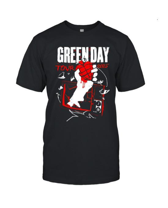 Green Day 2025 Verdensturné Unisex T-skjorte – Bandkonsert T-skjorte
