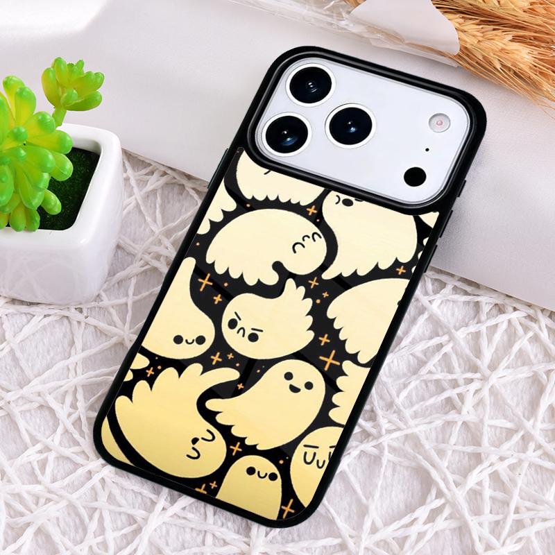 BOO Halloween Ghosts Phone Case for iPhone 17 Air 16 15 11 12 14 13 Pro Max Shockproof Cover