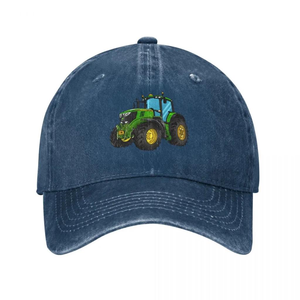 Tractor Green Tractor Drawing Baseball Cap funny hat Luxury Brand Sports Cap Hat Baseball Cap Baseball For Unisex Womens