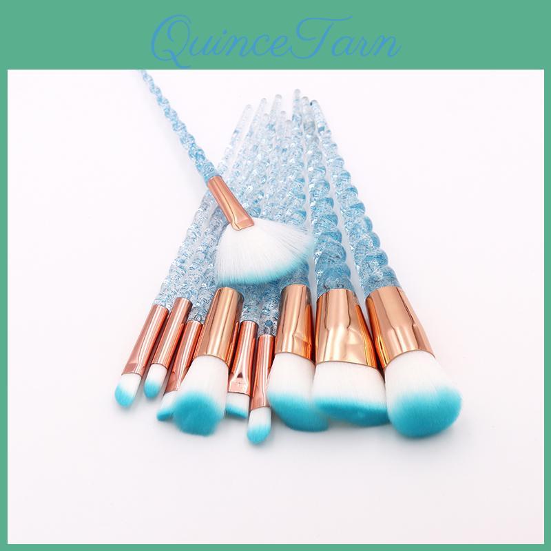 Crystal 10pcs Makeup Brushes Unicorn Set Beaut Cosmetic Brush Tool