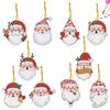 10/20Pcs Christmas Decor Diamond Painting Pendant Special-shaped Drill 5D DIY Hanging Ornament Spot Drill Cartoon Single Side