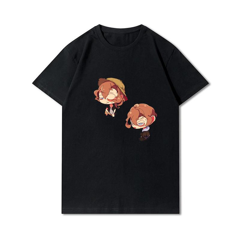 

Плюс розмір S-5XL Футболка з японським аніме Bungou Stray Dogs Чоловіки Жінки Dazai Osamu Manga Harajuku Graphic T-Shirt Літні топи унісекс Футболки великого розміру XL