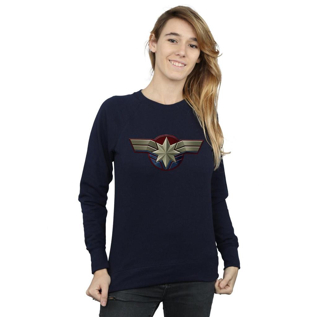 Marvel Womens/Ladies Captain Marvel Chest Emblem Sweatshirt