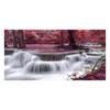 Landscape Natural Waterfall Canvas Painting Green Tree Forest Posters and Prints Wall Art Living Room Home Decor No Frame