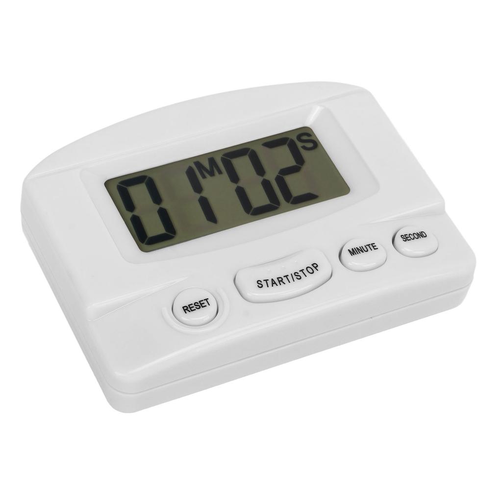 Kitchen Timer Loud Volume Time Up and Count Down Magnetic Design Multifunctional Digital Clock Timer White