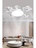 Nordic Style Remote Control Ceiling Fan with Light - Variable Frequency, Strong Wind for Bedroom