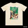 Anime One Piece Zoro Print Pure Cotton T-shirt, Unisex New Fashion Short Sleeve T-shirt for Spring and Summer T-shirt