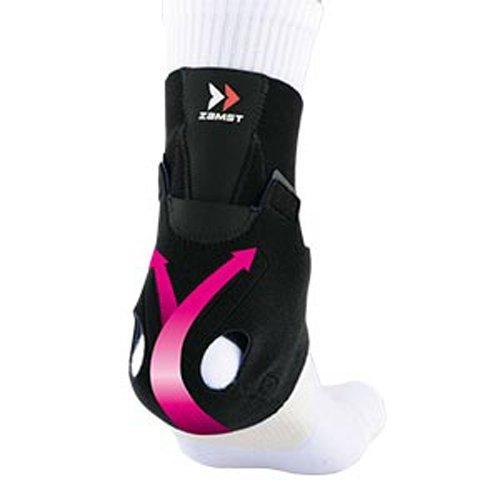 ZAMST AT-1 Achilles Tendon Support, Tennis/Volleyball, Size M, Ambidextrous, Black, 370902
