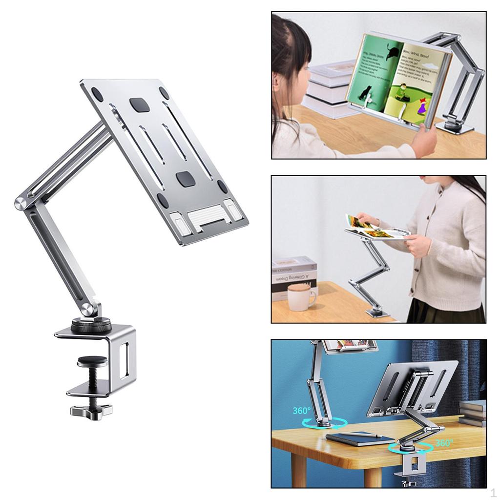 Suport pentru tabletă pentru laptop, braț reglabil cu clemă C Instalare simplă pentru studiul gătitului