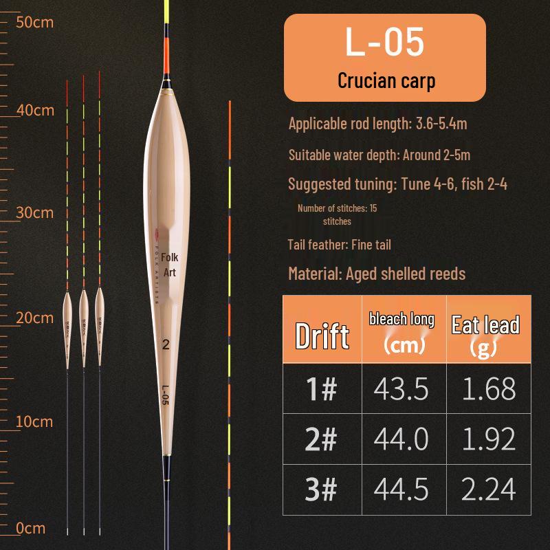 High-Sensitivity Black Pit Carp Fishing Float for Light Bites: Eye-Catching Mixed Culture Design