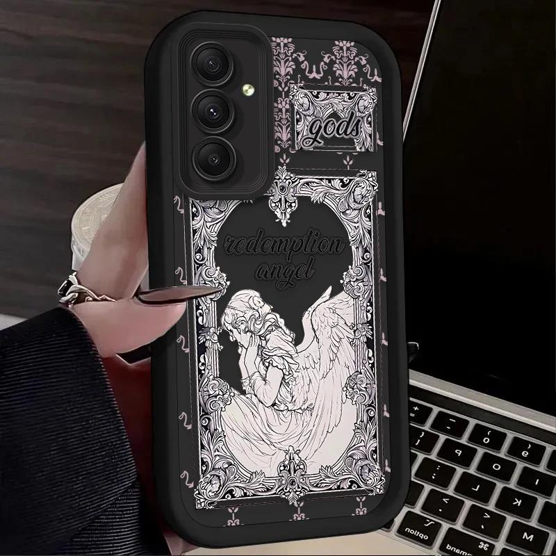 Punk Cupid Angel For Samsung Galaxy Case S24 S23 S22 S21 Ultra Plus Fe A55 A54 A53 A52 A35 A25 A15 A14 5G Phone Y2k Cover
