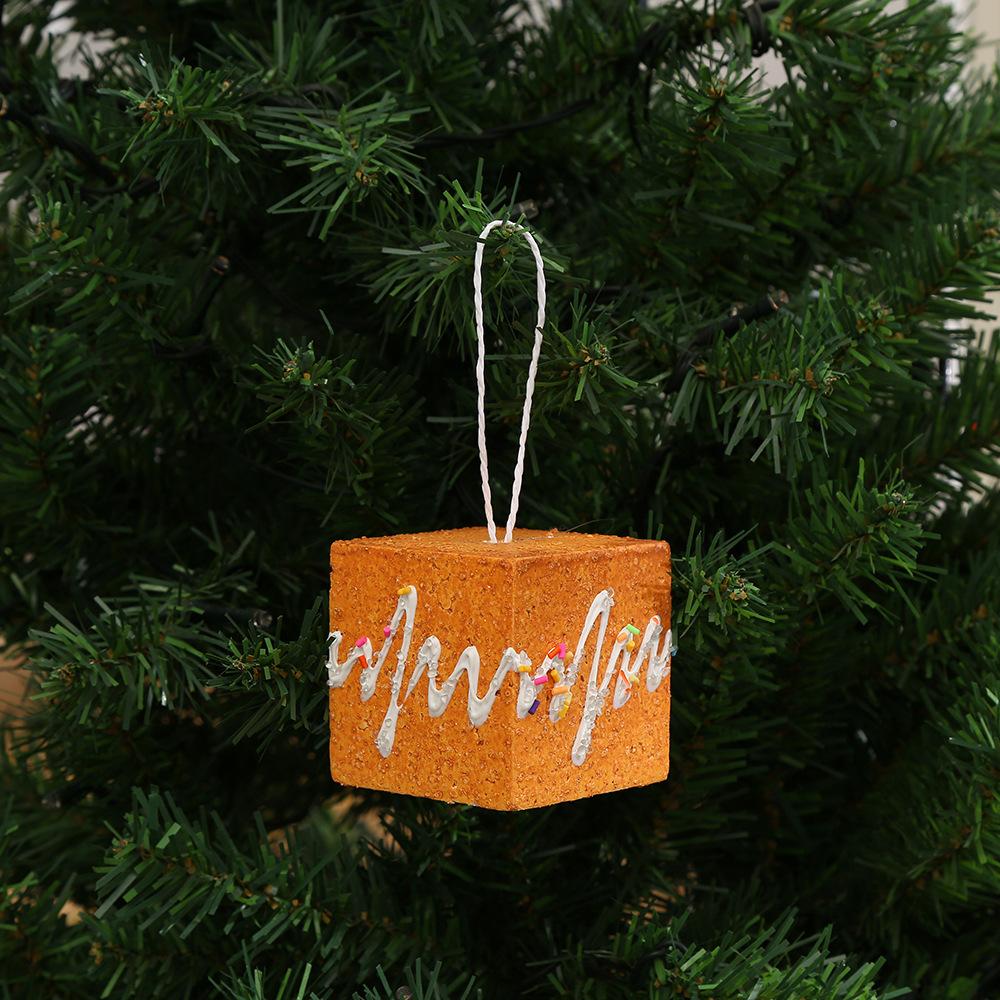 Foam Candy Cane Gingerbread Man Christmas Tree Pendant Ball Snowflake Xmas Tree Hanging Ornament for Navidad Natal Home Decor