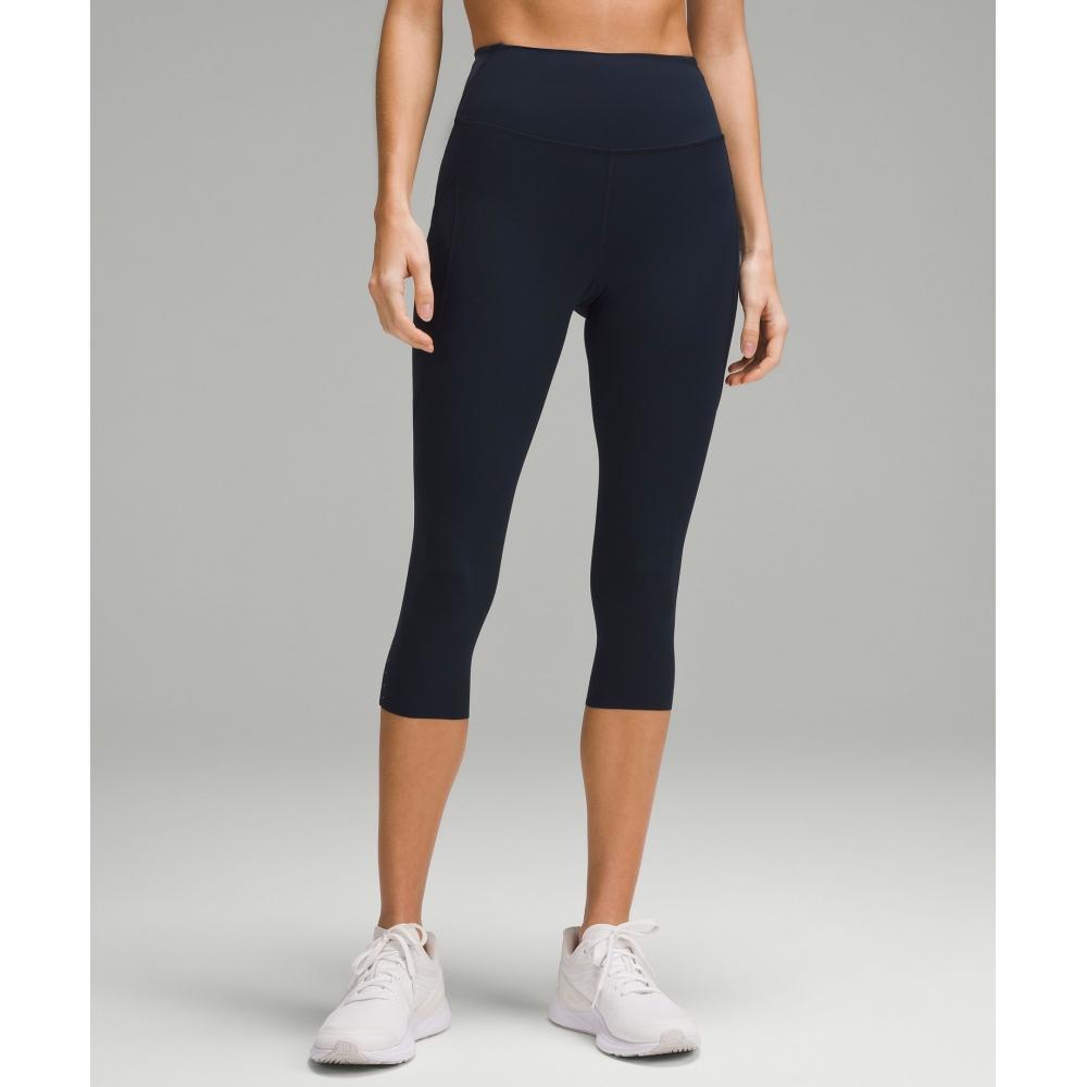 

Lululemon Быстро и свободно Высокая талия укороченный с карманами 19 True Navy 2