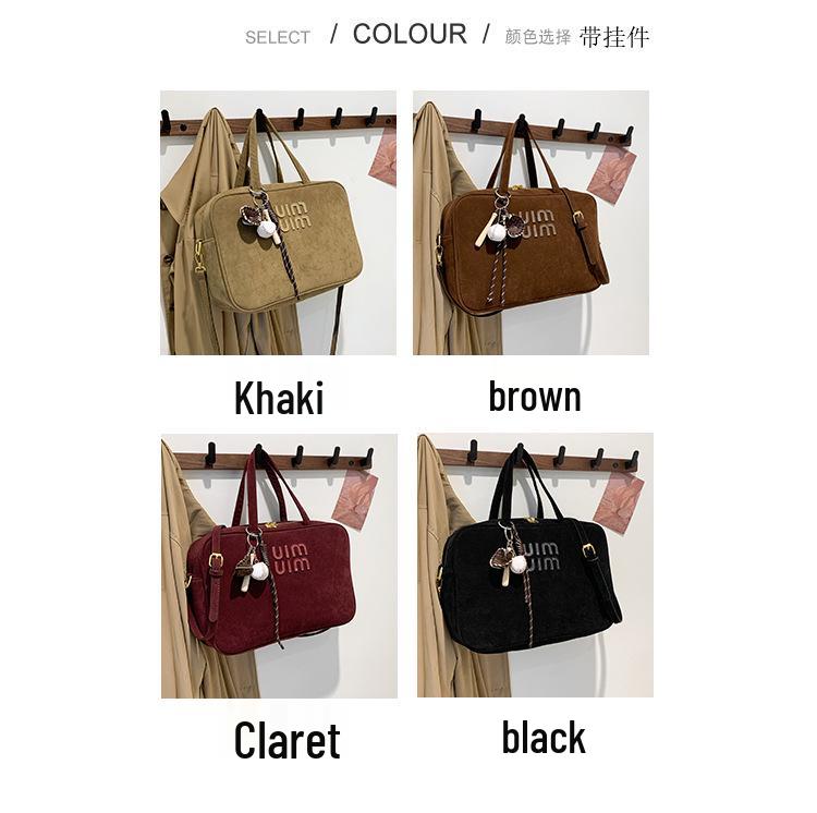 Damen Retro High-End Umhängetasche - Vielseitige kleine quadratische Tasche für Arbeit, Pendeln, Reisen und mehr.