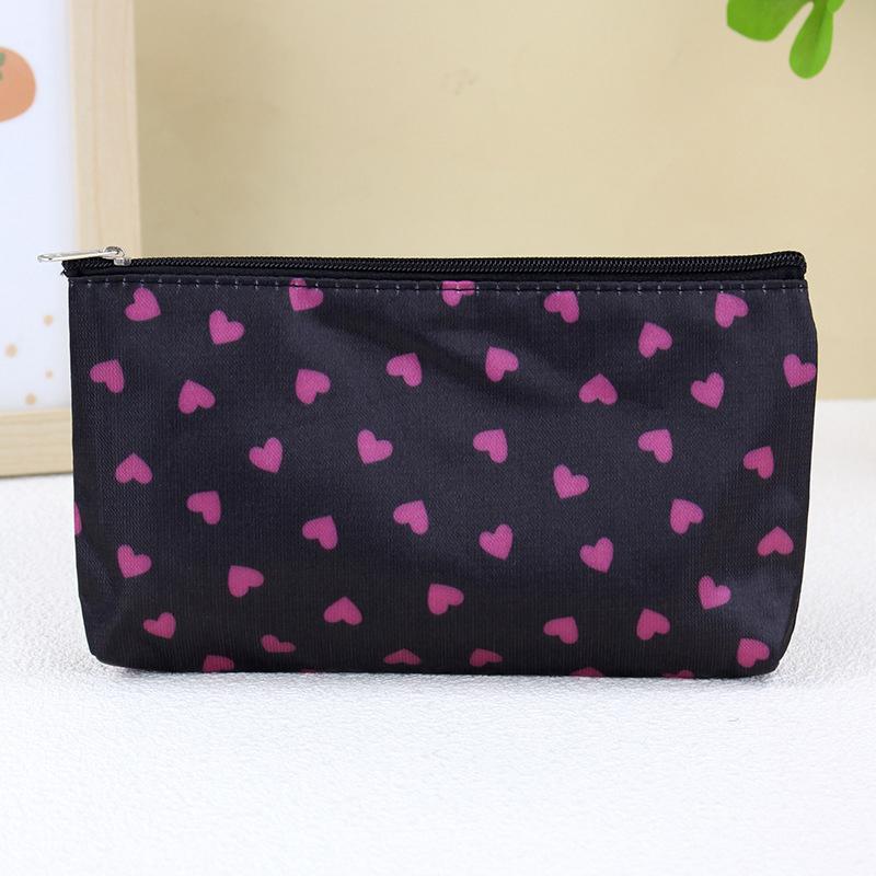 Cute Cosmetic Bag Toiletry Storage Bag Women'S Handbag Clutch Heart-Shaped Cosmetic Bag Travel Size