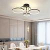 Modern minimalist led chandelier light luxury art gold circle livingroom restaurant bedroom kitchen home decor hanging Lights