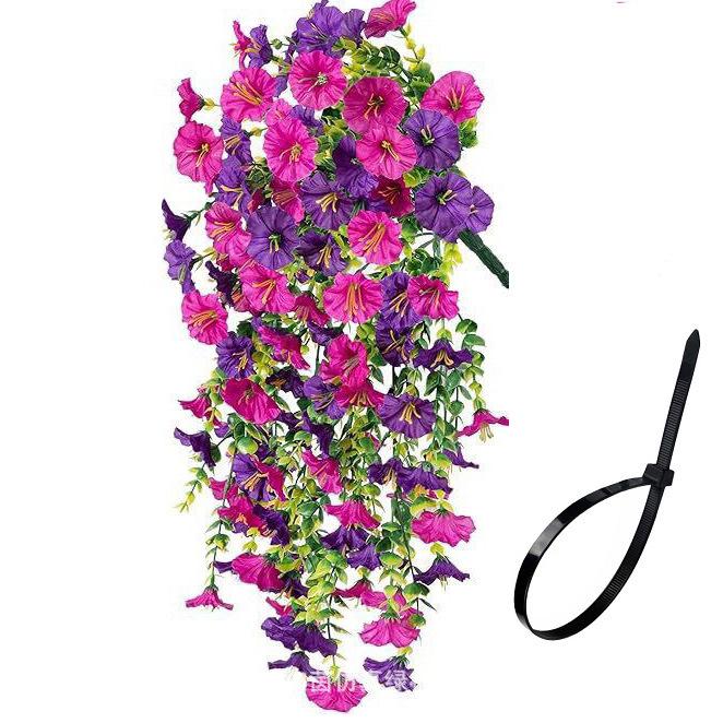 Eucalyptus Morning Glory Silk Flowers for Home & Wedding Décor