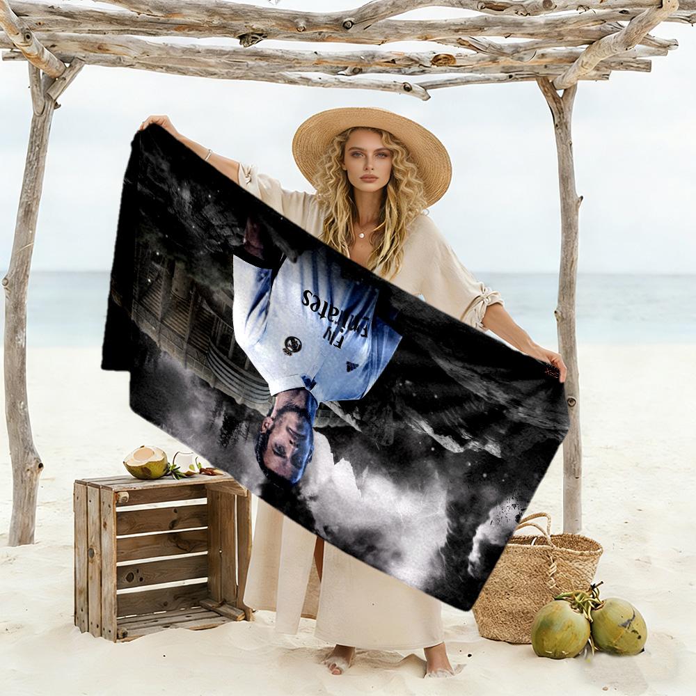 Mariano's Dynamic Soccer Moment Beach Towel Soft Durable Quick-Dry Comfortable Lightweight