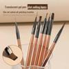 Nail Art Brush & Painting Gel Set with French Round Head & Long-lasting Base Coat