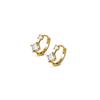 2024 Luxury Zircon Diamond Ear Clips: Niche Design Silver Earrings