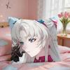 Wuthering Waves Carlotta Cushion Cover Square Short Plush Pillow Case Living Room Sofa Home Decor Funda X