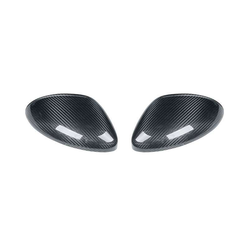 Porsche 718 Carbon Fiber Rearview Mirror Shell, Dry Carbon, 2016-2023, Easy Install.