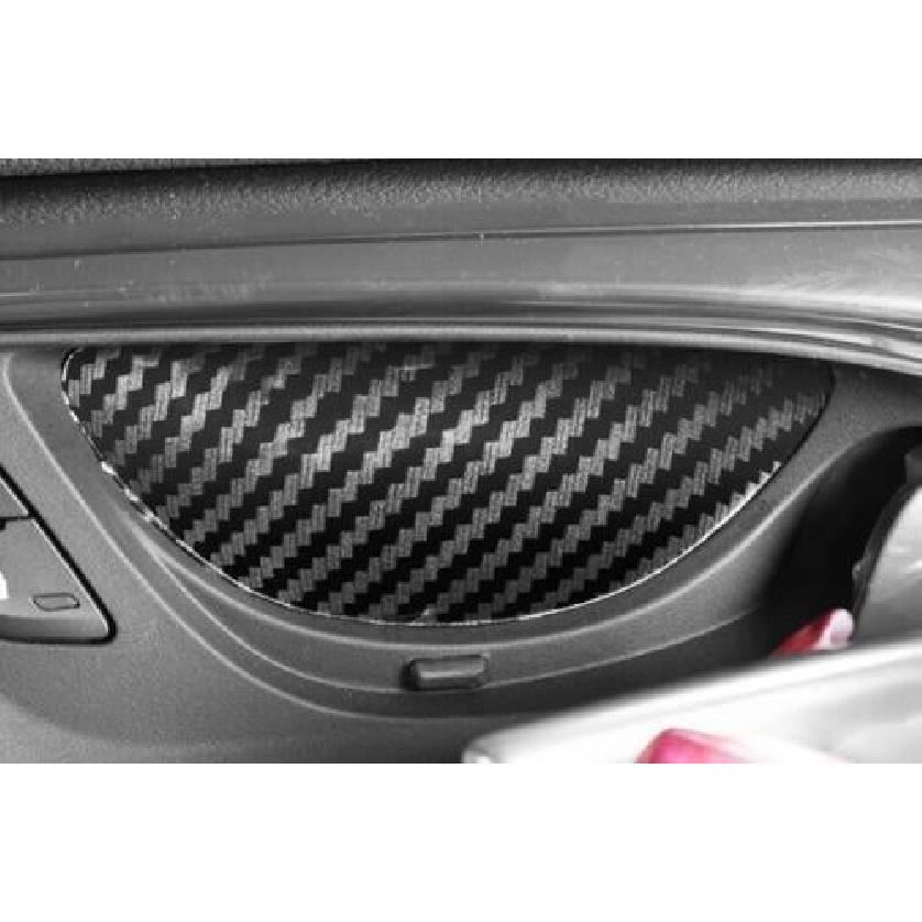 4PCS Cover Trim Interior Door Bowl Carbon Fiber Fit For Cadillac ATS 2013-2019