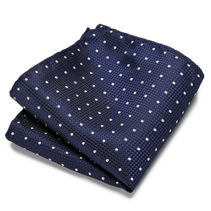 Men's Striped Jacquard Pocket Square for Weddings and Business Suits