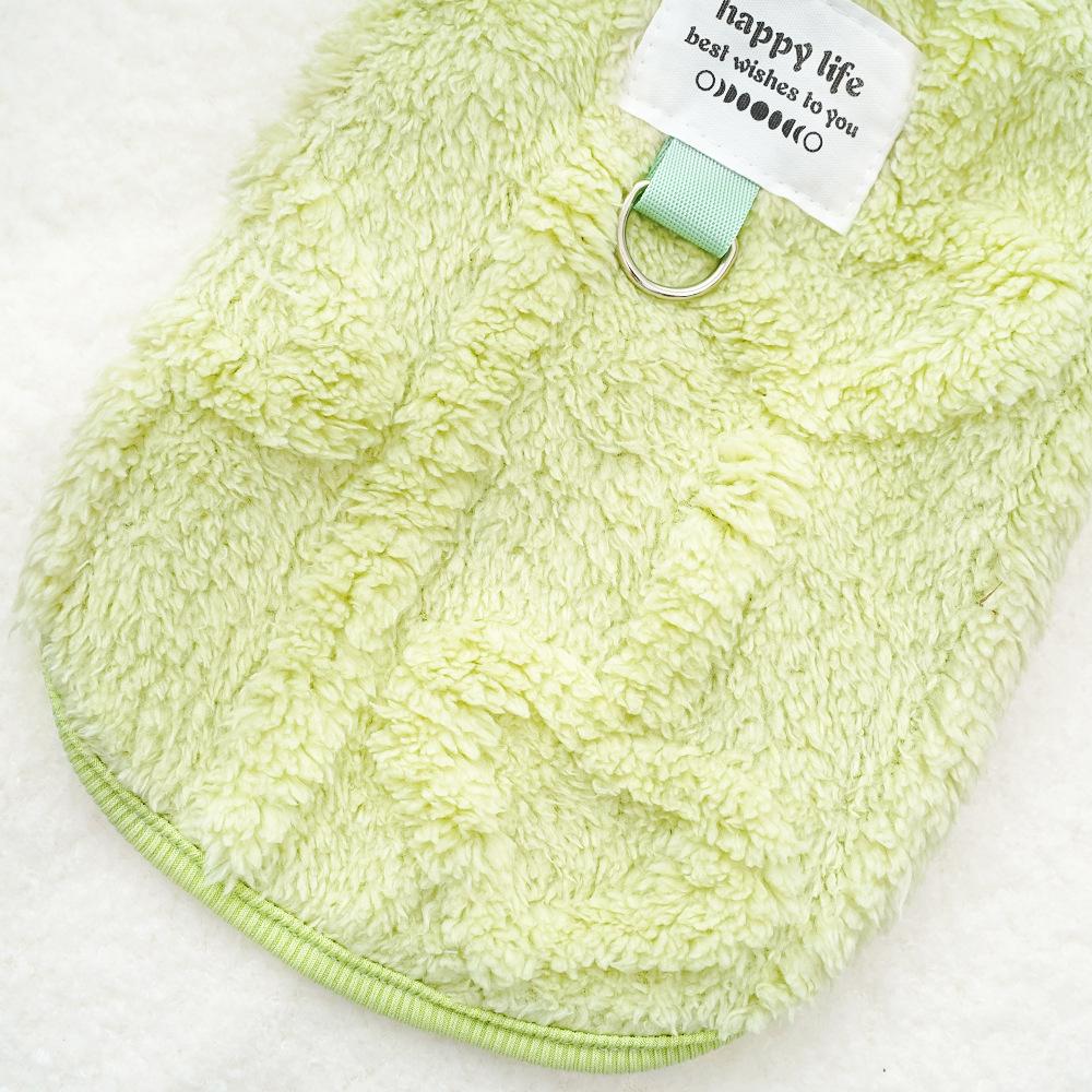 Winter Dog Clothing Small Breed Thermal Fleece Vest Jacquard Heart Pattern Sleeveless Pet Apparel Puppy Kitten Cold Weather Wear Lightweight Warm Coat