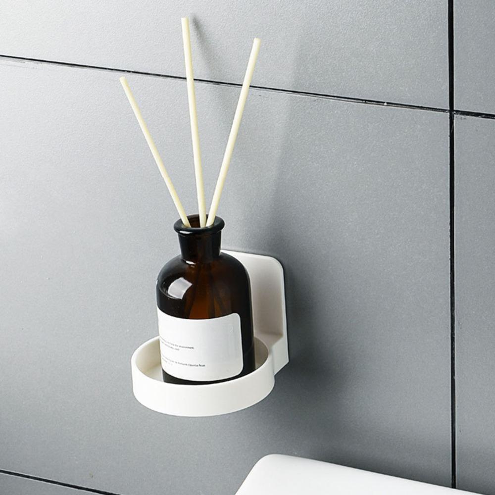 Space-saving Shampoo Storage Rack White Earring Storage Shelf Convenient Mouthwash Cup Bathroom