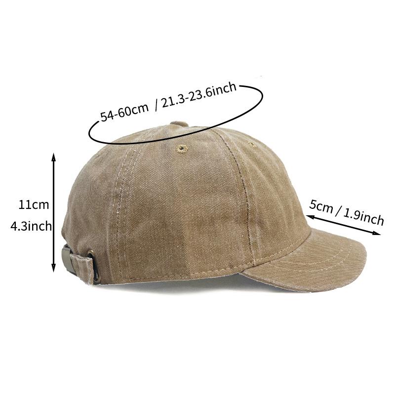 New Fashion Dad Hat Snapback Cap Washed Cotton Adjustable Solid Color Baseball Cap Women Men Unisex Couple Cap