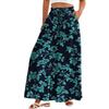 Women's Palazzo Pants Boho Floral Wide Leg Trousers Summer Beach High Waisted Flowy Pants With Pockets