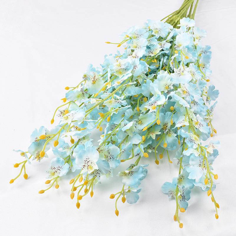 Fivebranch Oncidium Artificial Arrangement For Photography Party And Indoor Decor With Realistic Look