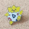 Cute  Eggshell Togepi Enamel Pin Kawaii Pikachu Cartoon Badge Brooch Jacket Lapel Jewelry Anime Fans Gifts