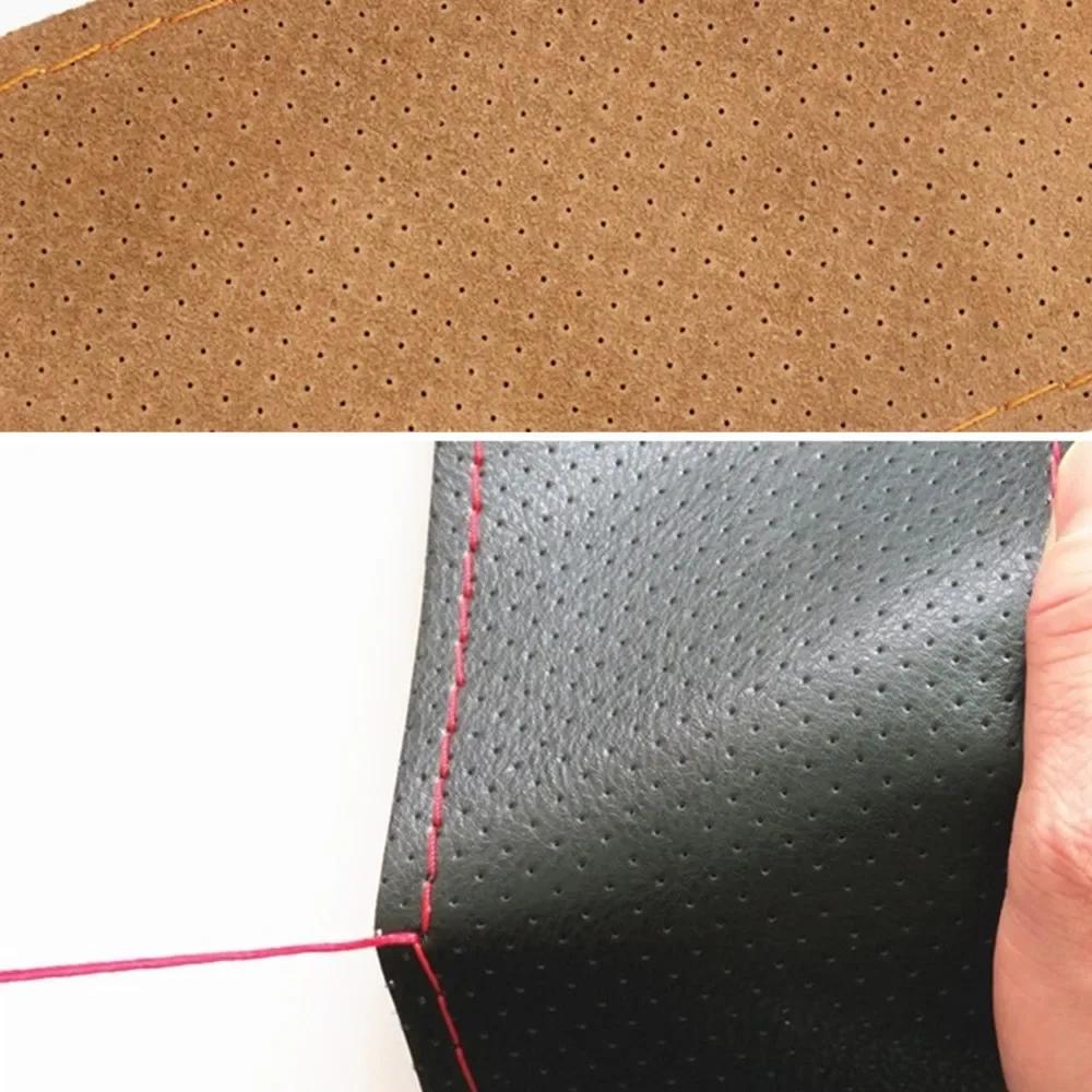 New Steering Wheel Cover Truck Handle Cover 42CM 45CM 47CM 50CM Braid Leather Car Steering Wheel Case for Truck Lorry Accessorie