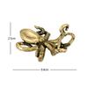Retro Octopus Figurines Miniatures Solid Brass Sea Animal Statue Tea Pet Desk Ornament Lucky Home Decorations Accessories Crafts