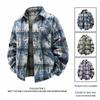 MEDE Men's Plaid Long Sleeve Tie-Dye Shirt