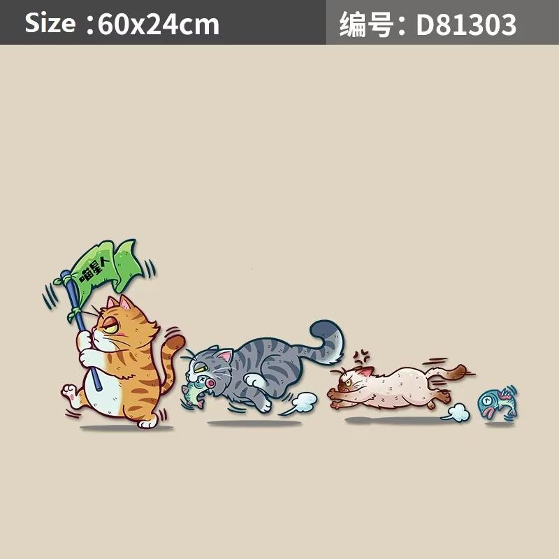 Car Stickers Styling Creative Cartoon Fun Cats  Auto Window Decals DIY Cars Motorbikes Decoration Vinyl Body Stickers