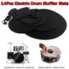14pcs Drum Mute Pads Silencers Drumming Practice Rubber Foam Pad Cymbal Mute Pad Drum Mute Pad Set Of 14