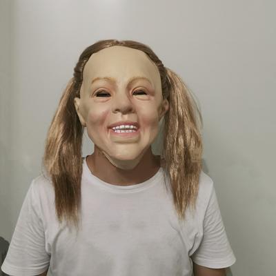 Halloween Latex Human Mask Little Girl Headgear Cosplay Prop Costume Anime Party