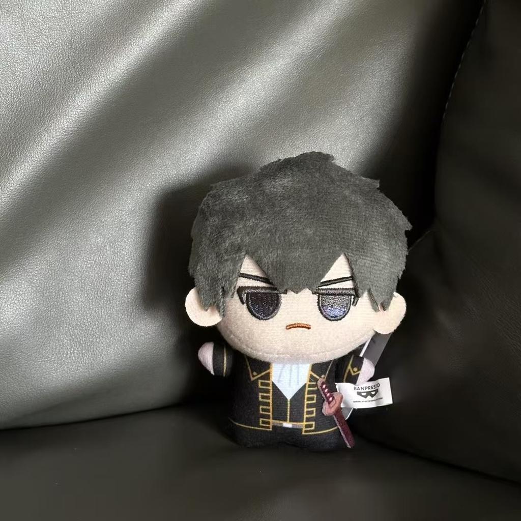 10cm Sakata Gintoki Plush Toy Gintama Plush Doll Key Chain Bag Decoration Doll Stuffed Collection Kids Toys Birthday Gift