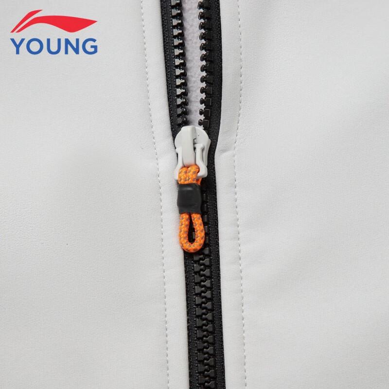 Li-Ning Kids' Fleece-Lined Windproof & Water-Repellent Sports Jacket