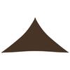 VidaXL Sun Sail Oxford Fabric Triangular 3.5x3.5x4.9 M Brown