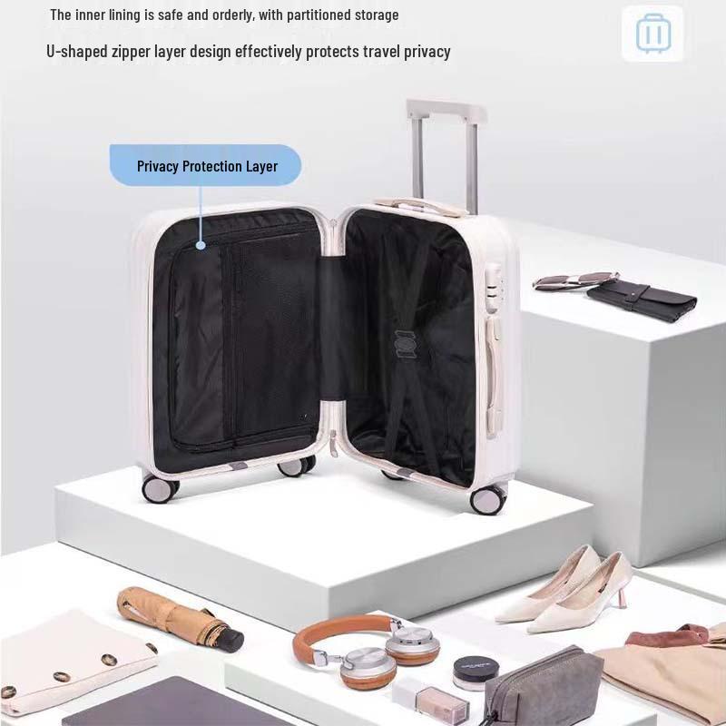 20-Inch Lightweight Spinner Suitcase: Stylish, Compact, with Combination Lock, Unisex Design and High-Quality Wheels for Easy Travel.