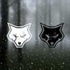 Cool Angry Wolf Head Sticker, Waterproof Self-adhesive Vinyl Decal for Car Motorcycle Helmet Laptop