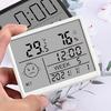 Magnetic Digital Clock with Humidity Thermometer LCD Display High Accuracy Thermo-Hygrometer Indoor Humidity Temperature Meter