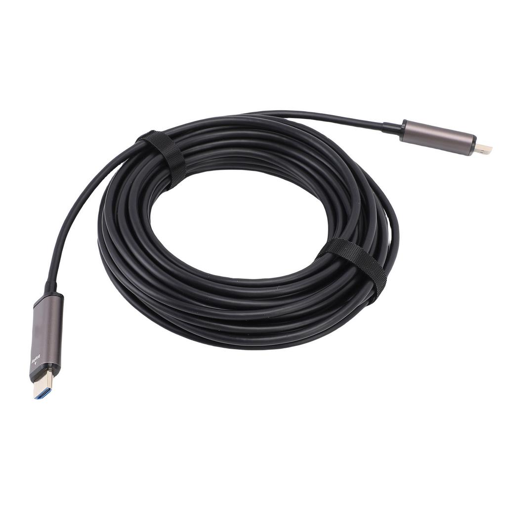 Fiber Optic HD Cable 32.8ft Unidirectional 48Gbps Ultra High Speed Fiber Optic HD Cord Supports 8K 6