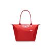 Longchamp Le Pliage Club Mode Lässig Langer Griff Faltbar Reißverschluss Stoff Tragetasche Umhängetasche Damen Taschen Lackrot 2605619P20